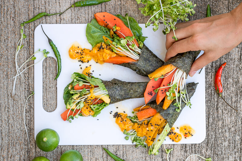 Veganes Sushi selber machen - lecker, fruchtig & gesund!