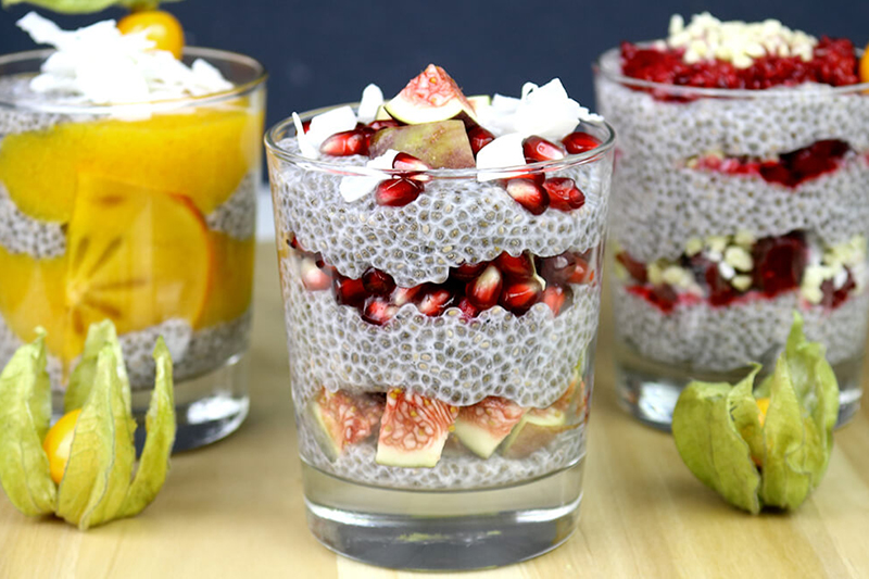 3 leckere und einfache Chia Pudding Rezepte - vegan & glutenfrei