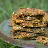 Einfaches Gemüse Cracker Rezept (mit Trester) - lecker & gesund