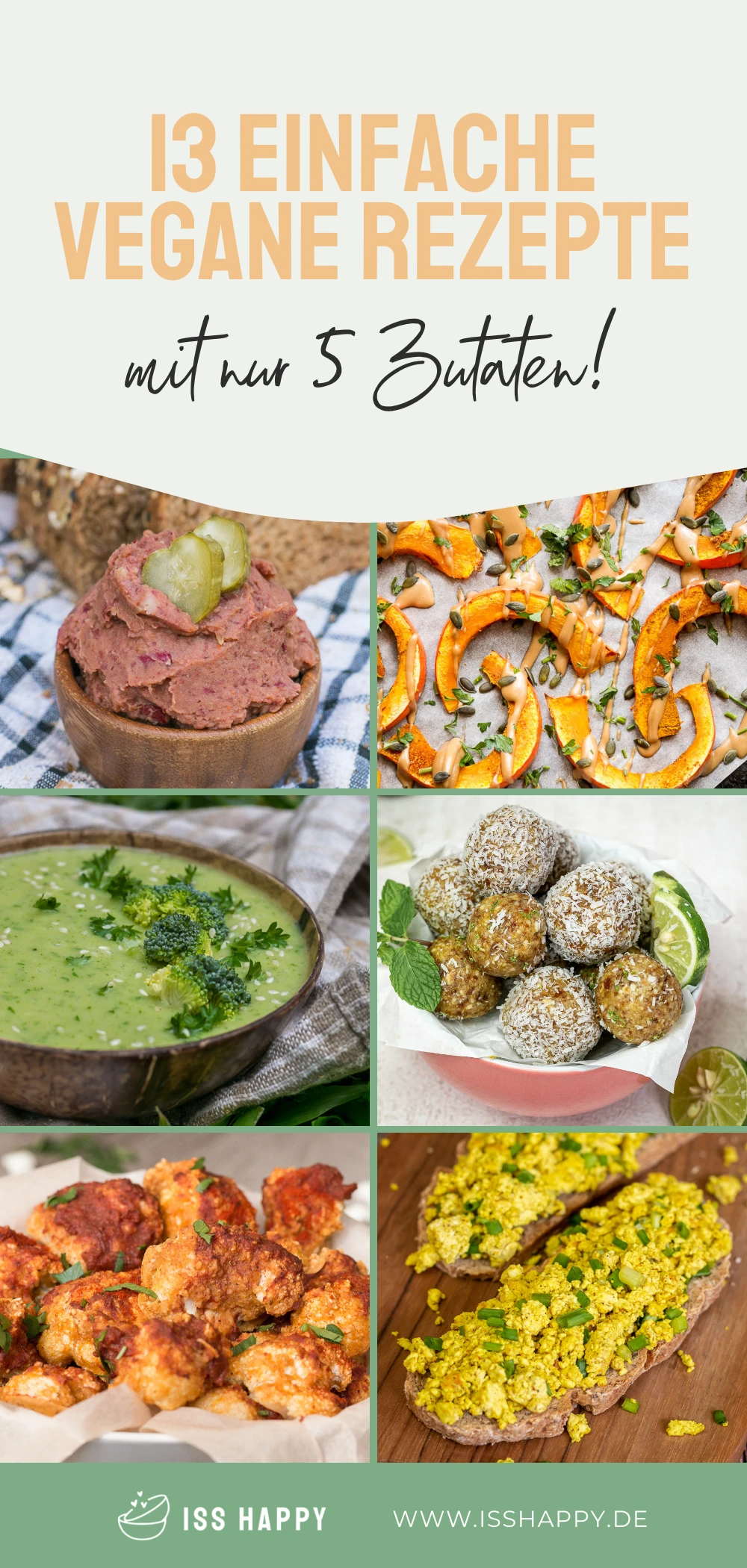 13 einfache vegane Rezepte mit nur 5 Zutaten - lecker & gesund