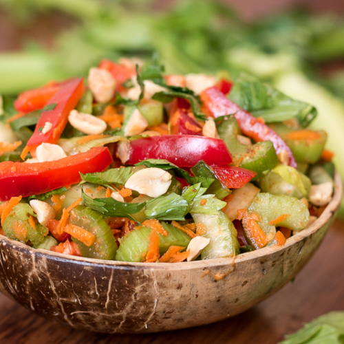 Buntes Selleriesalat Rezept – roh vegan, gesund & lecker