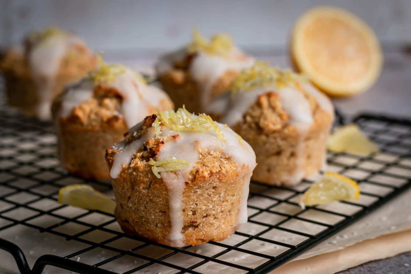 Saftige vegane Zitronenmuffins – ohne weißen Haushaltszucker