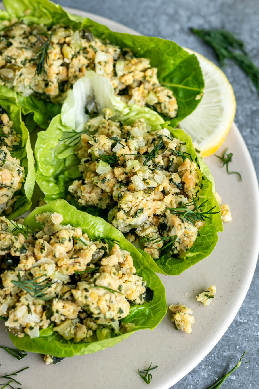 Veganer Thunfischsalat aus Kichererbsen