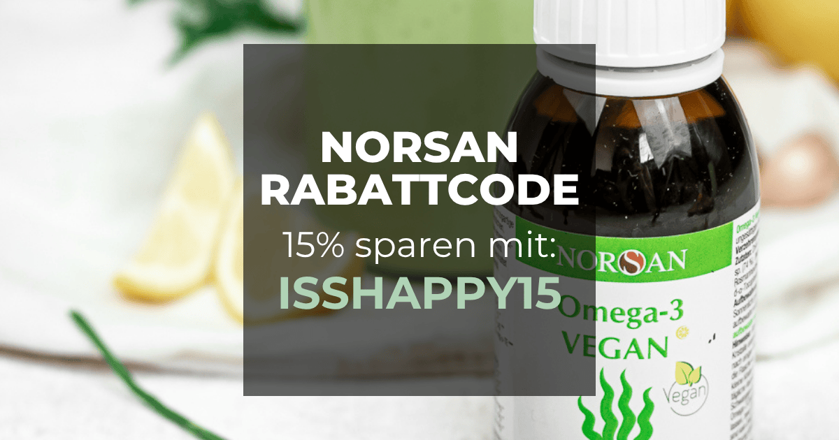 NORSAN veganes Omega-3 mit Gutscheincode ISSHAPPY15